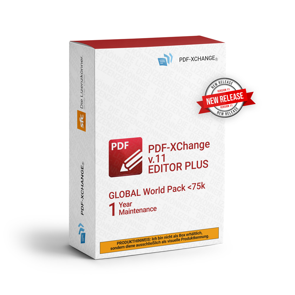 PDF-Xchange PDF-XChange v.11 Editor Plus World Pack ml ESD/Lizenz Vv+1YM