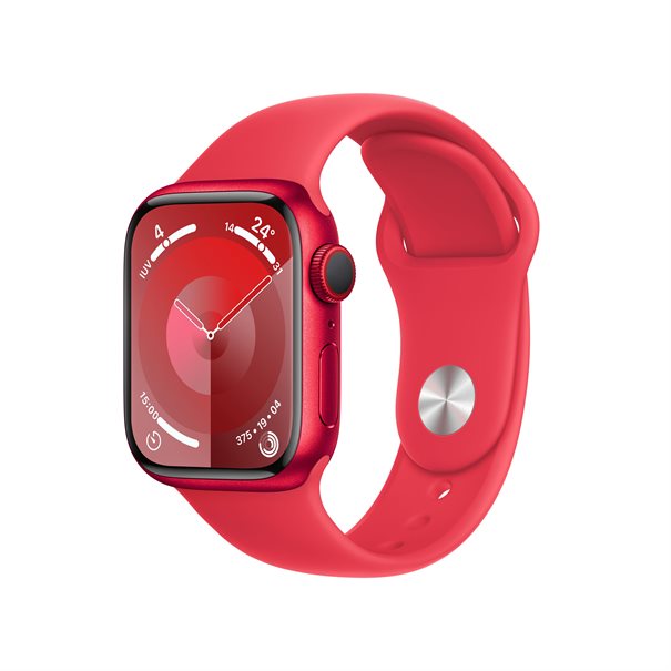 Apple Watch Series 9 (product) red aluminium 41mm 4G (product) red sport band Si