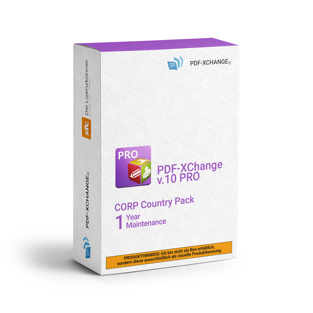 PDF-Xchange PDF-XChange v.10 PRO Country Pack ml ESD/Lizenz Vv+1YM