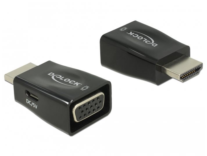 Delock Adapter HDMI Stecker > VGA Buchse