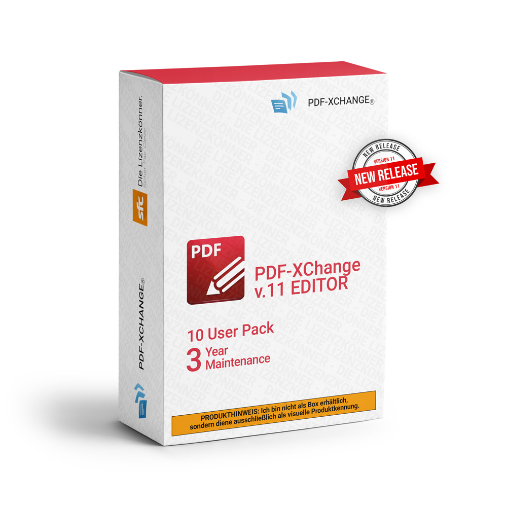 PDF-Xchange PDF-XChange v.11 Editor 10 User ml ESD/Lizenz Vv+3YM