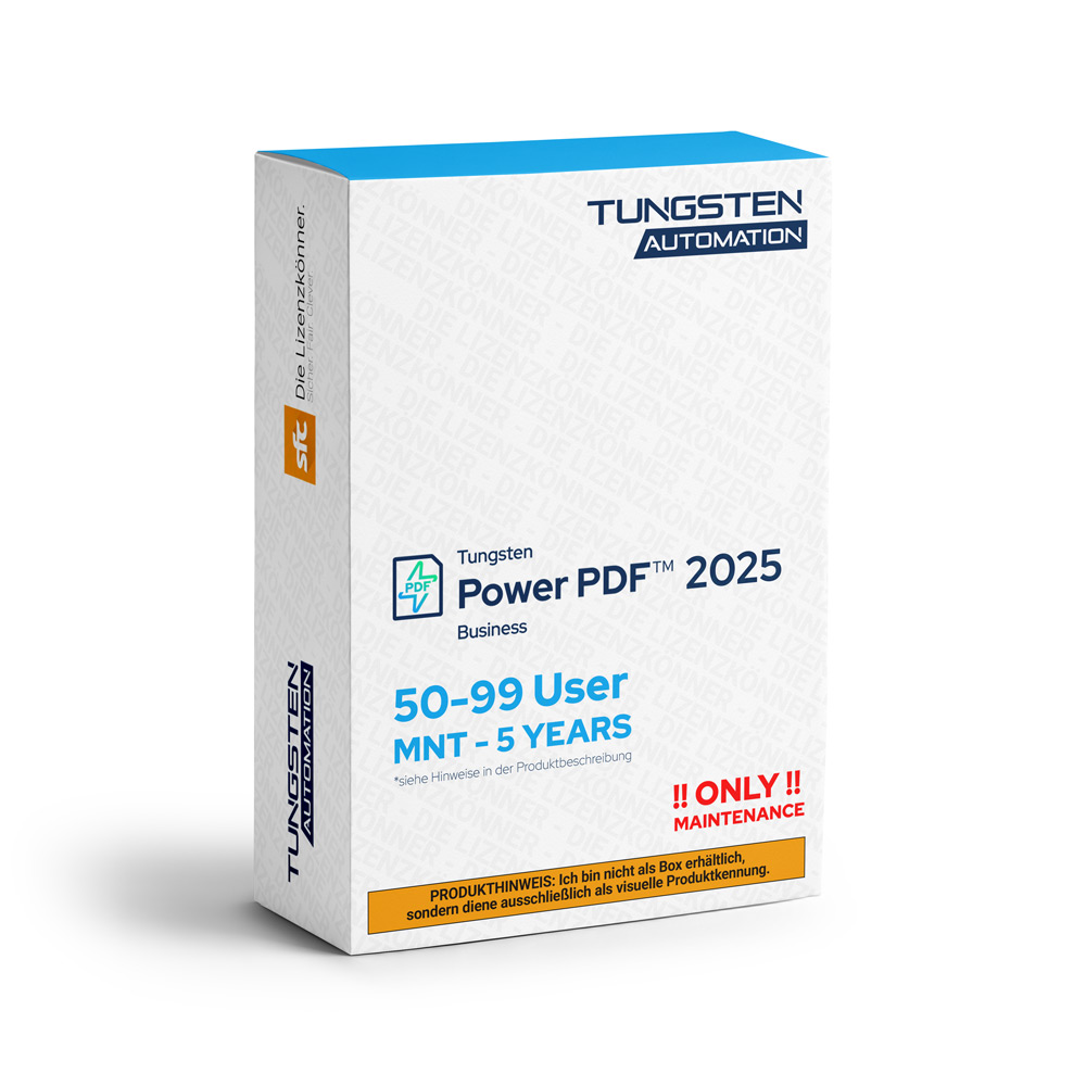 Tungsten Power PDF 2025 Business Level C 050-099 User ml ESD MNT+5YM