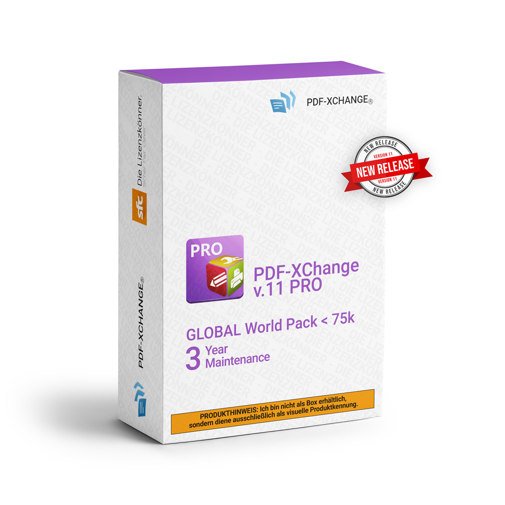 PDF-Xchange PDF-XChange v.11 PRO World Pack ml ESD/Lizenz Vv+3YM