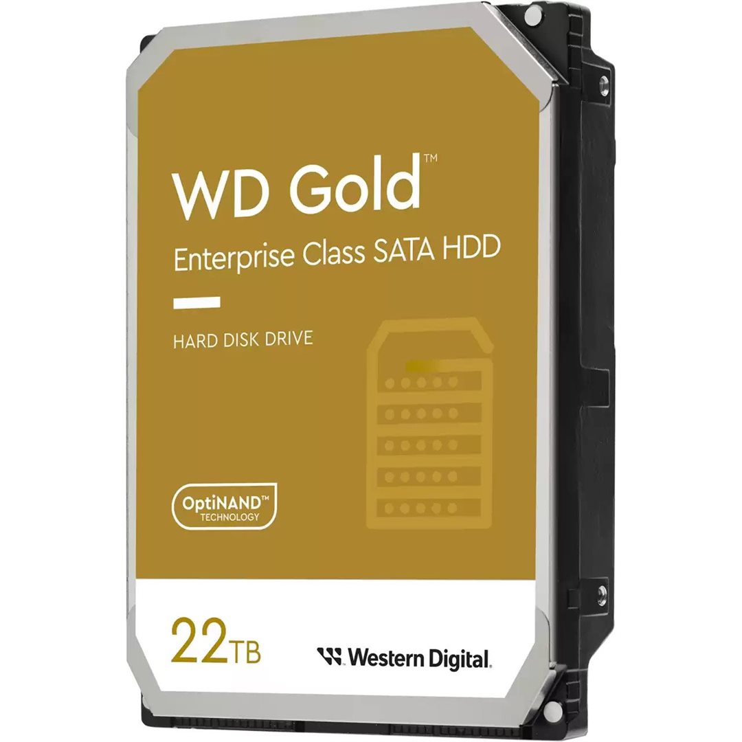 WD HD3.5" SATA3-Raid 22TB WD221KRYZ / Gold (Di)