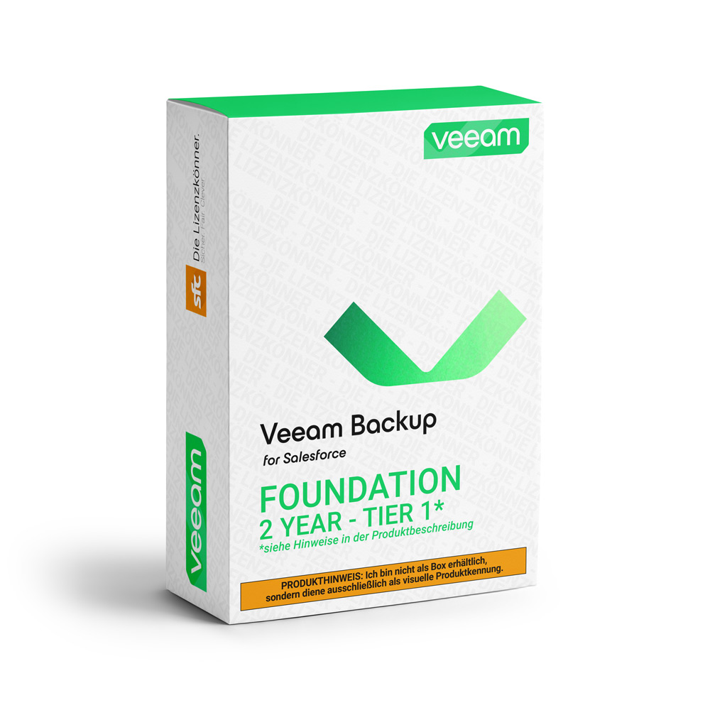 Veeam Backup for Salesforce Foundation Tier 1 ml Sub Vv+2YM